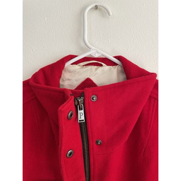 Pendleton Womens Cascade Wool Jacket Coat Red Size Small NWOT Zipper Snaps - Picture 7 of 11